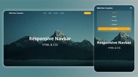 How to Build a Responsive Navigation Bar with a .